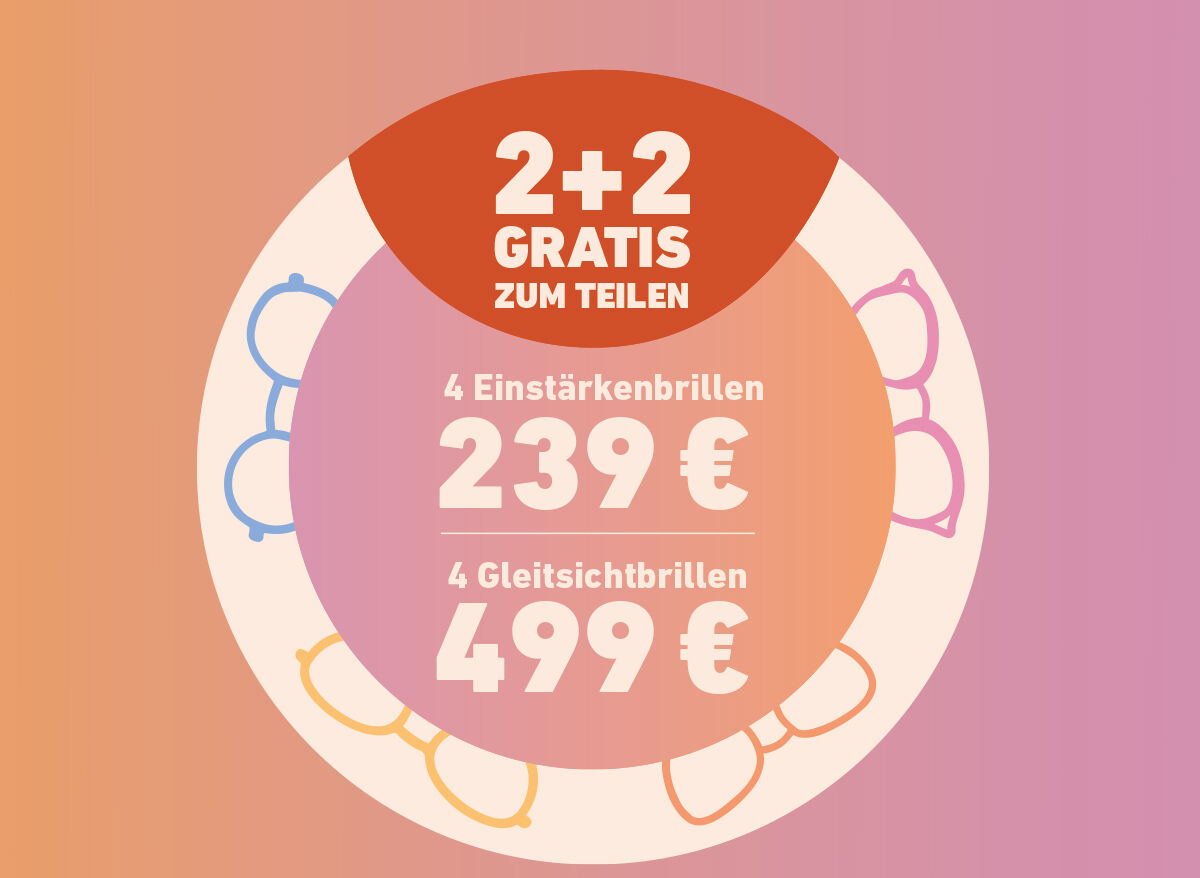  2 + 2 Angebot bei eyes and more 